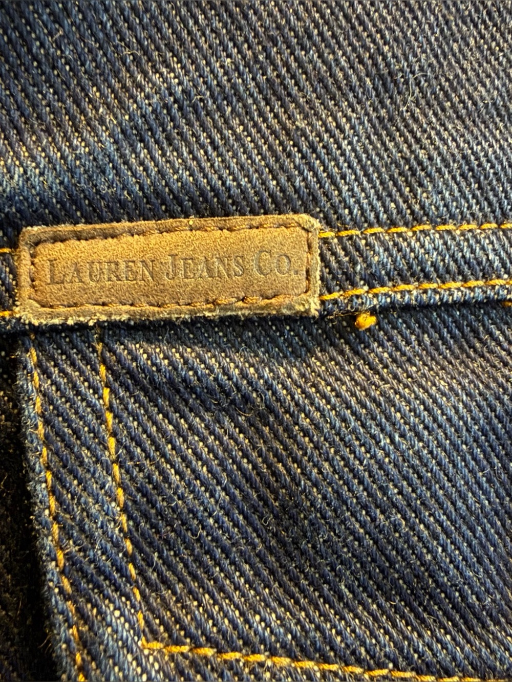 Vintage Lauren Jeans Co Denim Fully Lined Trucker Jacket - Size Small - Picture 4 of 7